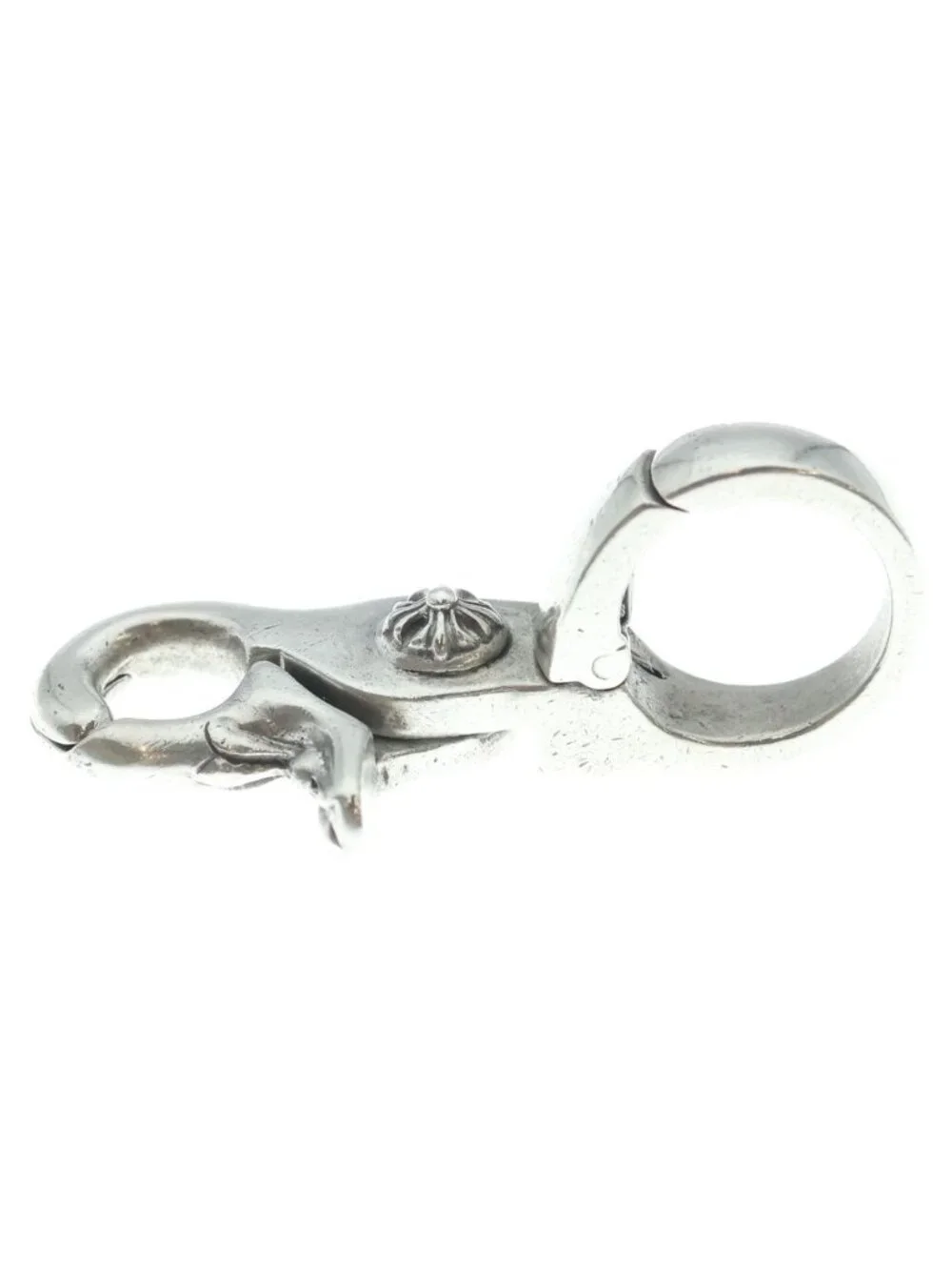 Chrome Hearts Quick Clip Cross Ball Silver Necklace